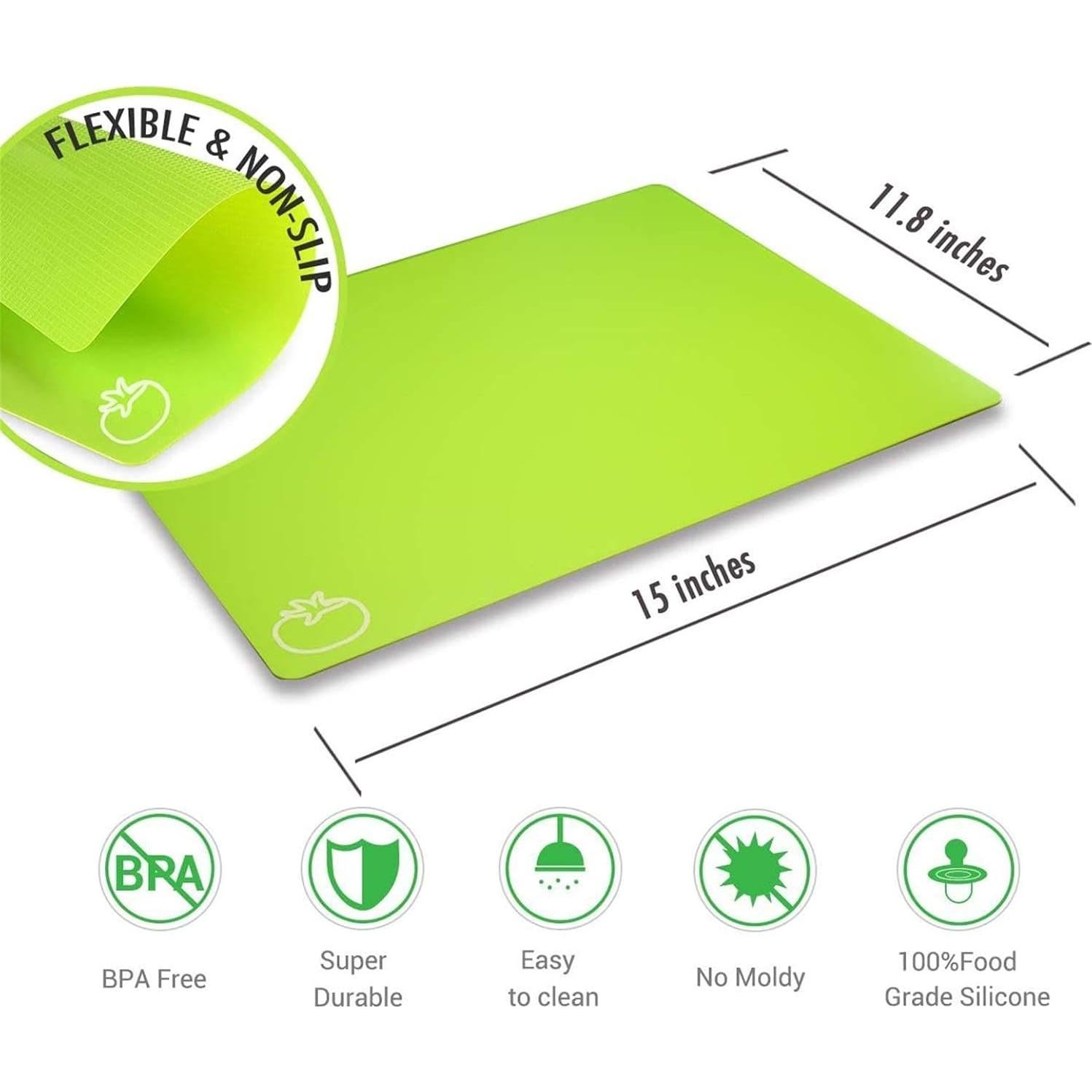 Tablas de Cortar Flexibles Fotouzy 4 Piezas Antideslizantes