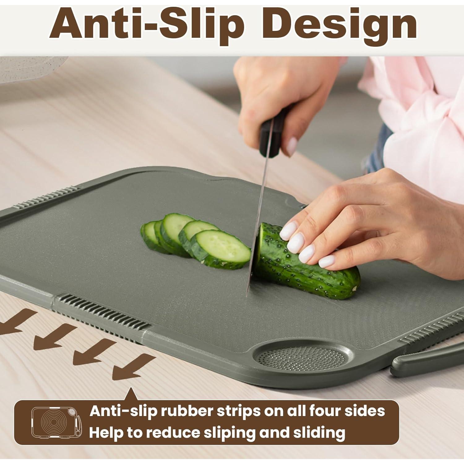 Set de 4 Tablas de Cortar Glotoch 40.64x25.4cm Antideslizantes