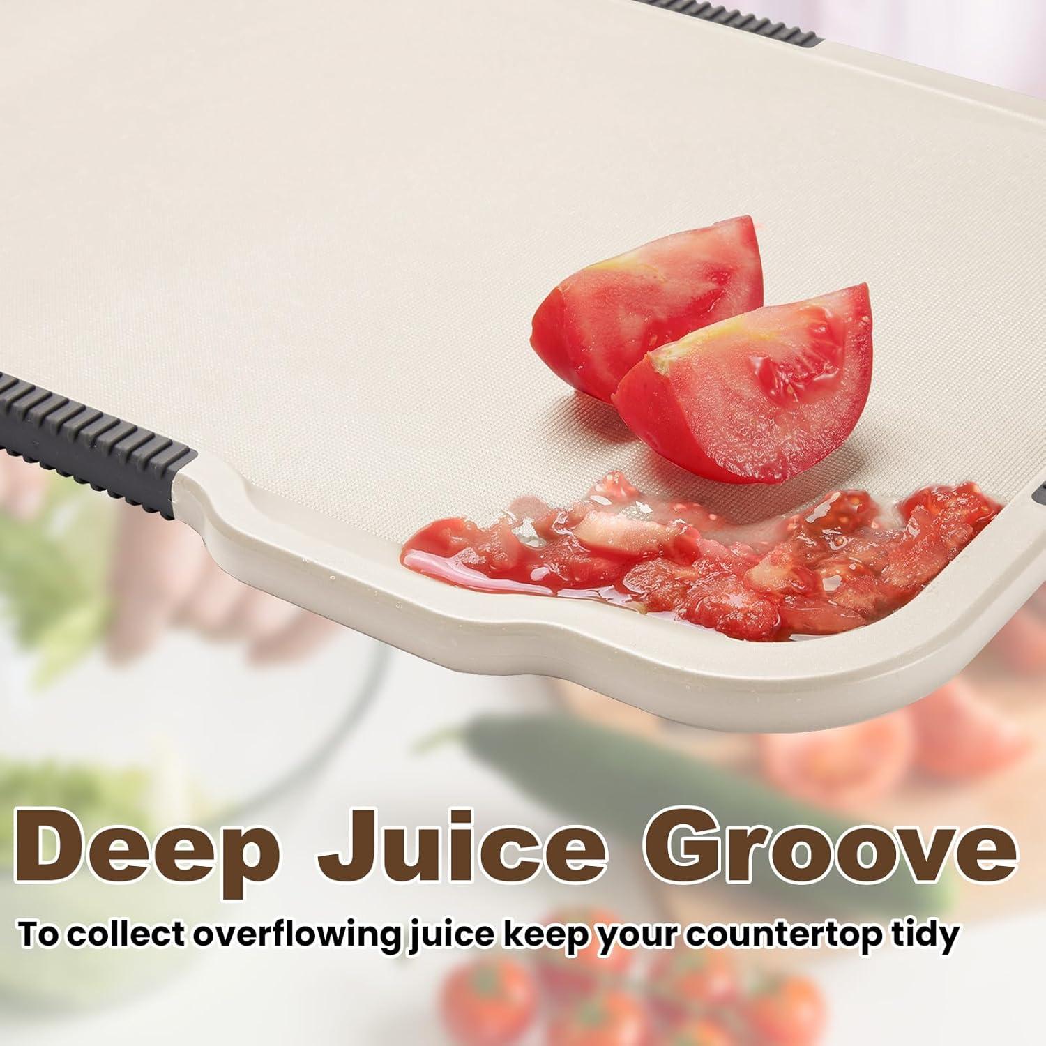 Set de 4 Tablas de Cortar Glotoch 40.64x25.4cm Antideslizantes