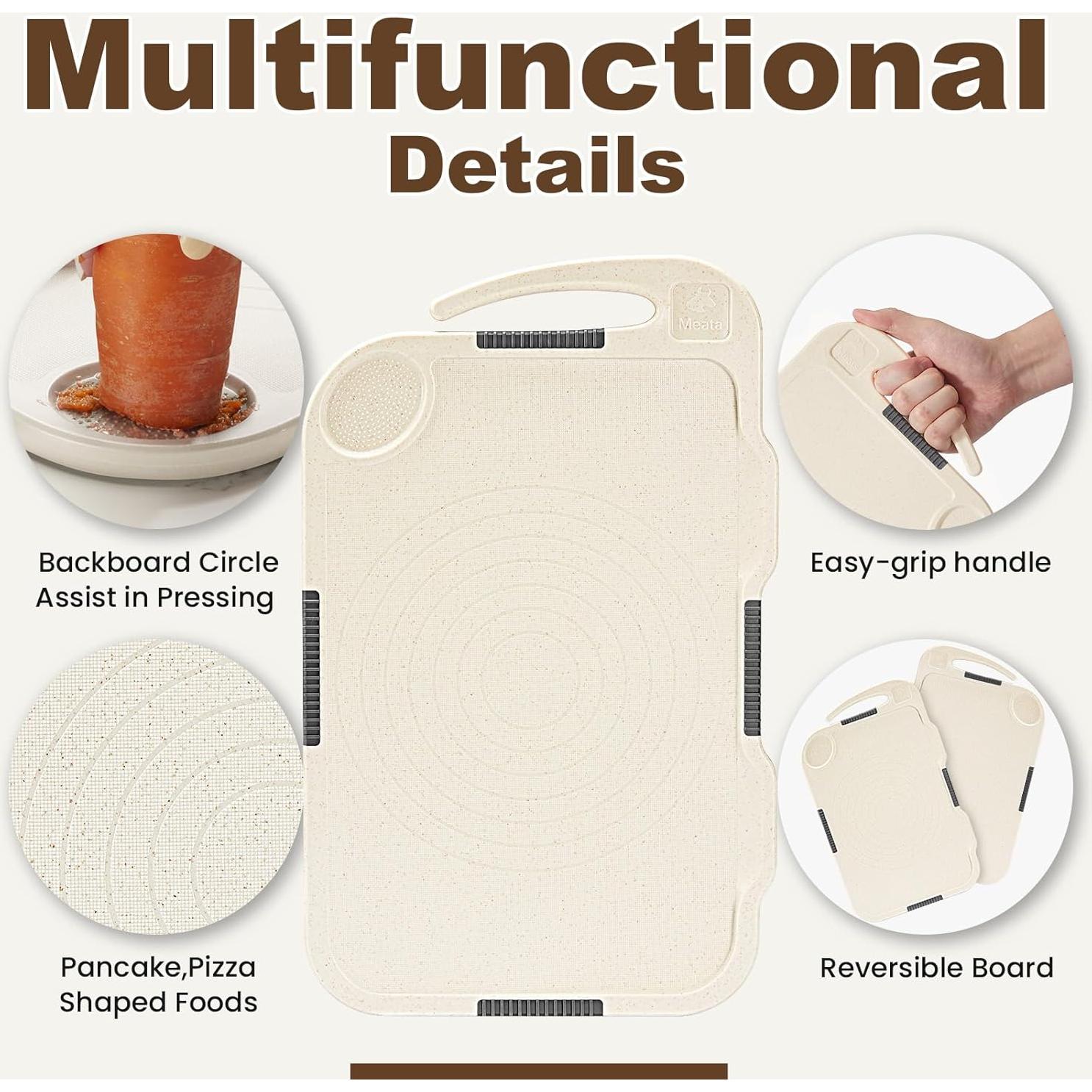 Set de 4 Tablas de Cortar Glotoch 40.64x25.4cm Antideslizantes