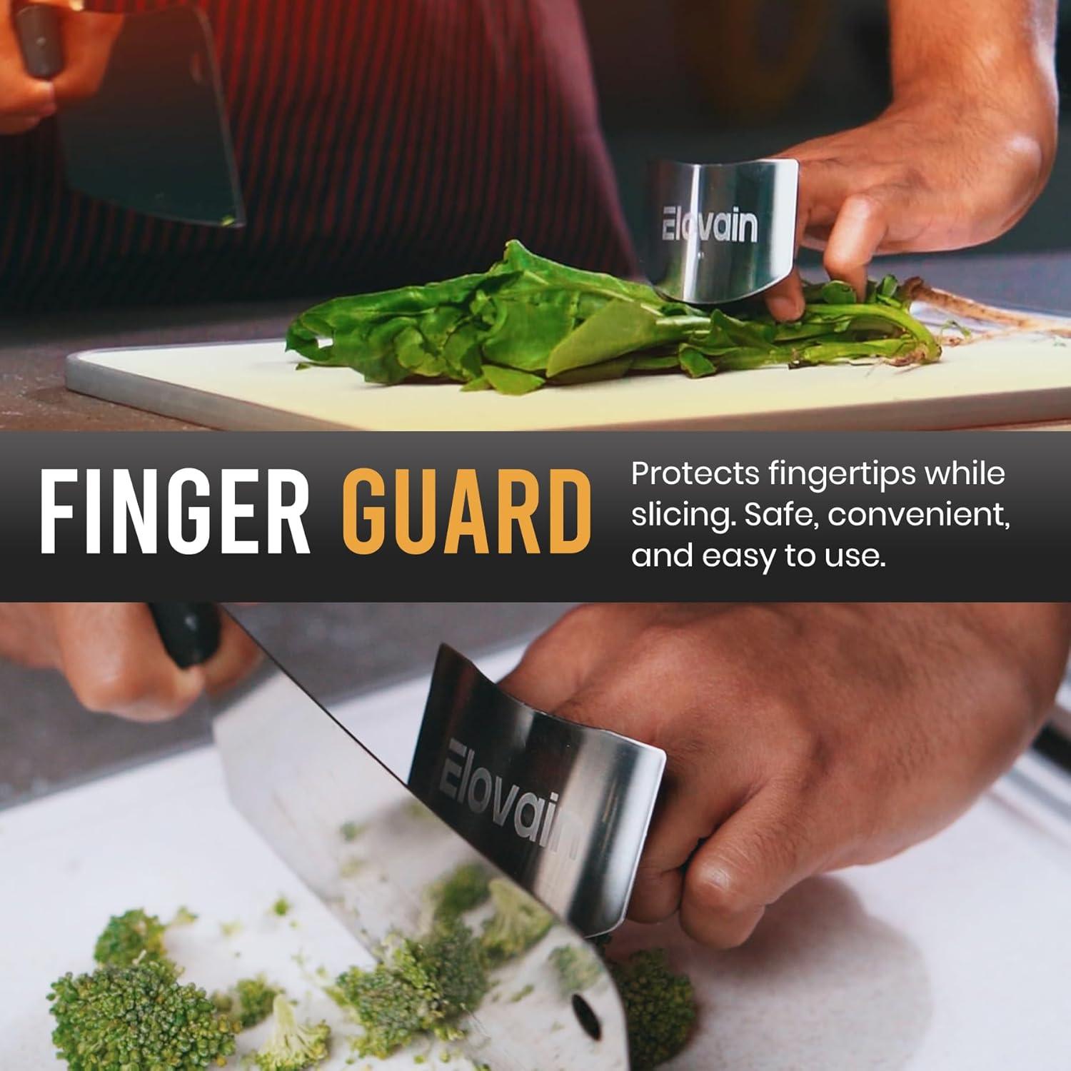 Tabla de Cortar Doble Cara Elovain con Afilador y Raspador 38x25cm