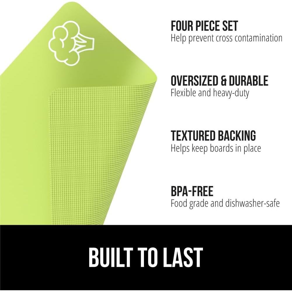 Juego de 5 Tablas de Cortar Flexibles Gorilla Grip Multicolor