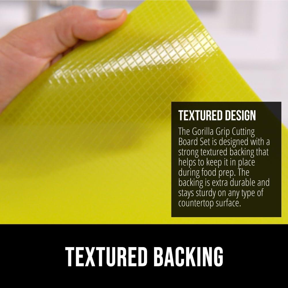 Juego de 5 Tablas de Cortar Flexibles Gorilla Grip Multicolor
