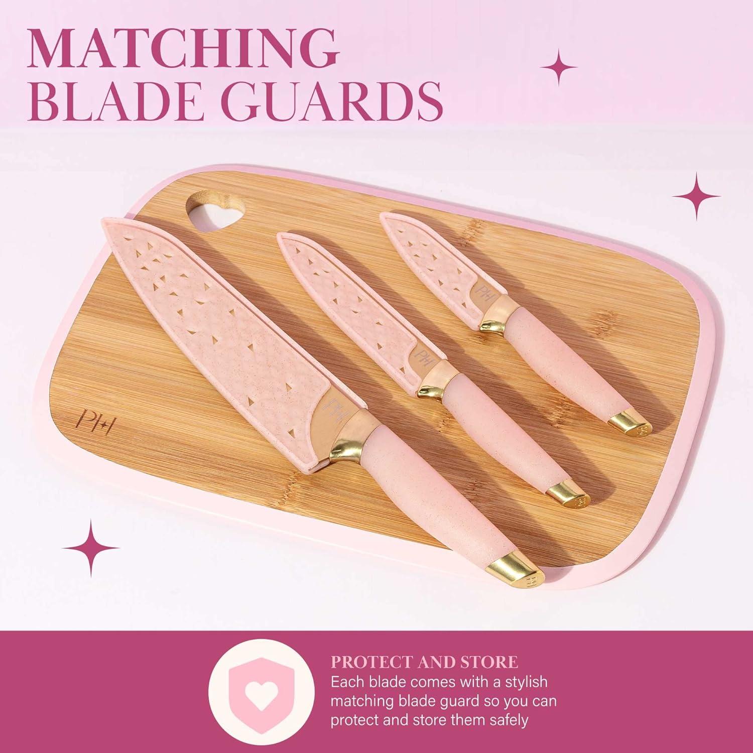 Juego de tabla de cortar y cuchillos Paris Hilton 7 piezas