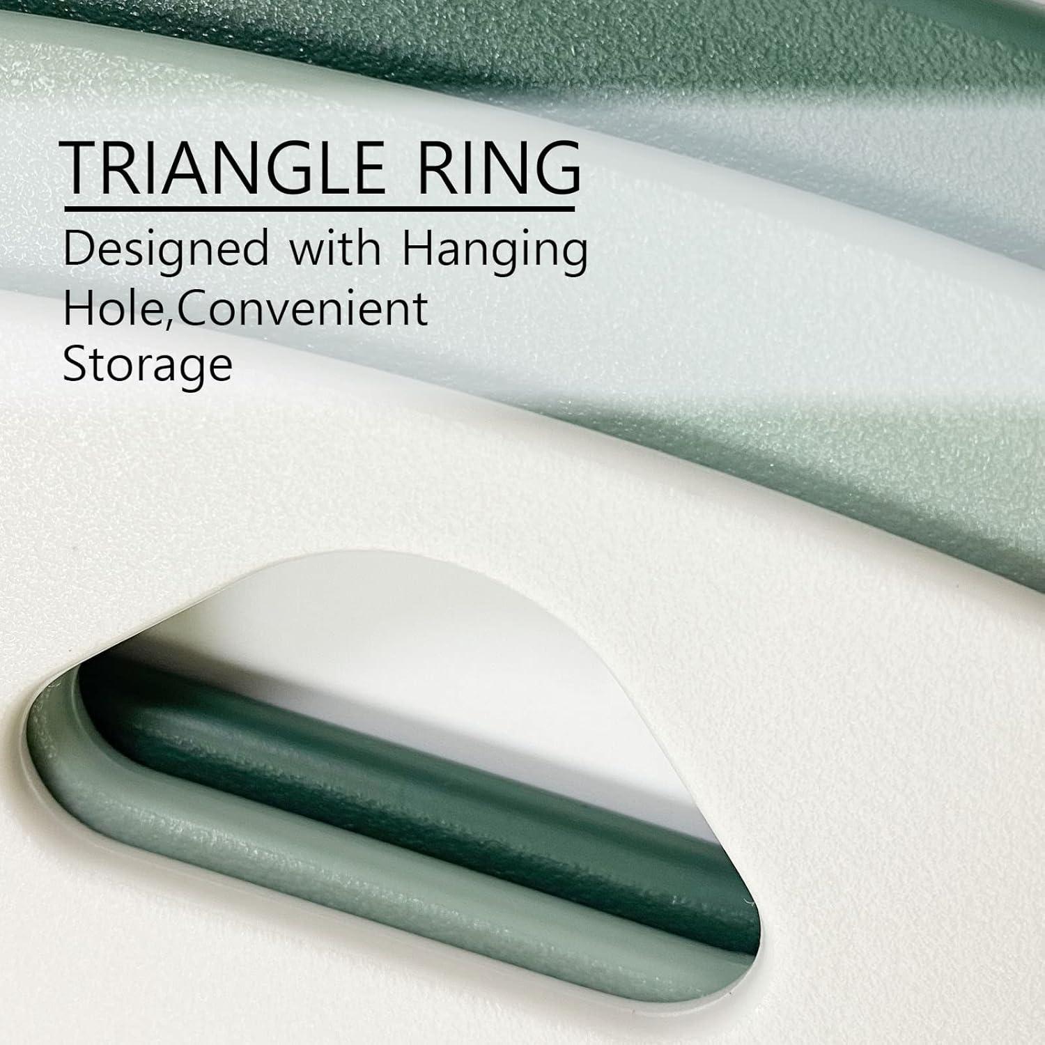 Juego de 3 Tablas de Cortar Plástico BALMYSPACE Verde