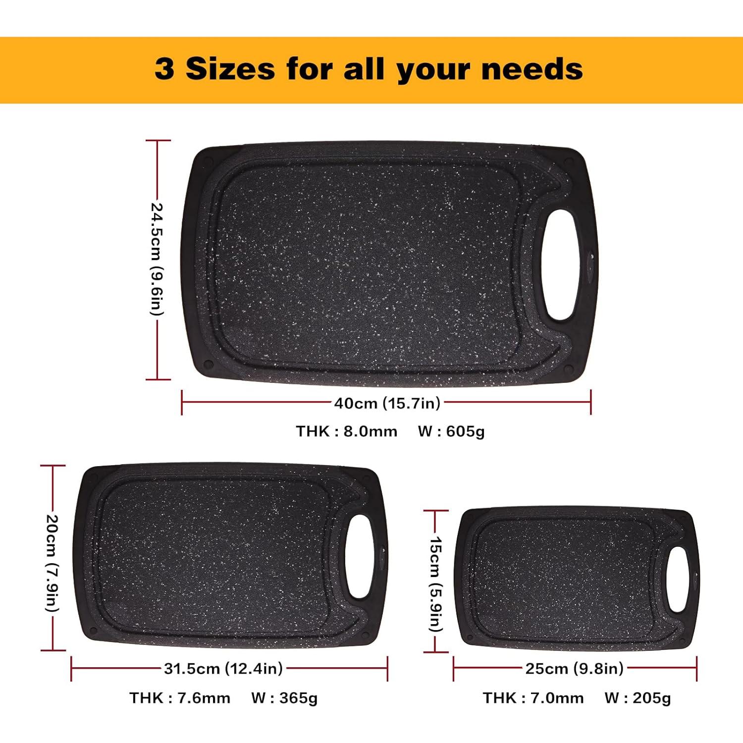 Juego de 3 Tablas de Cortar BETA SPACE Antideslizantes