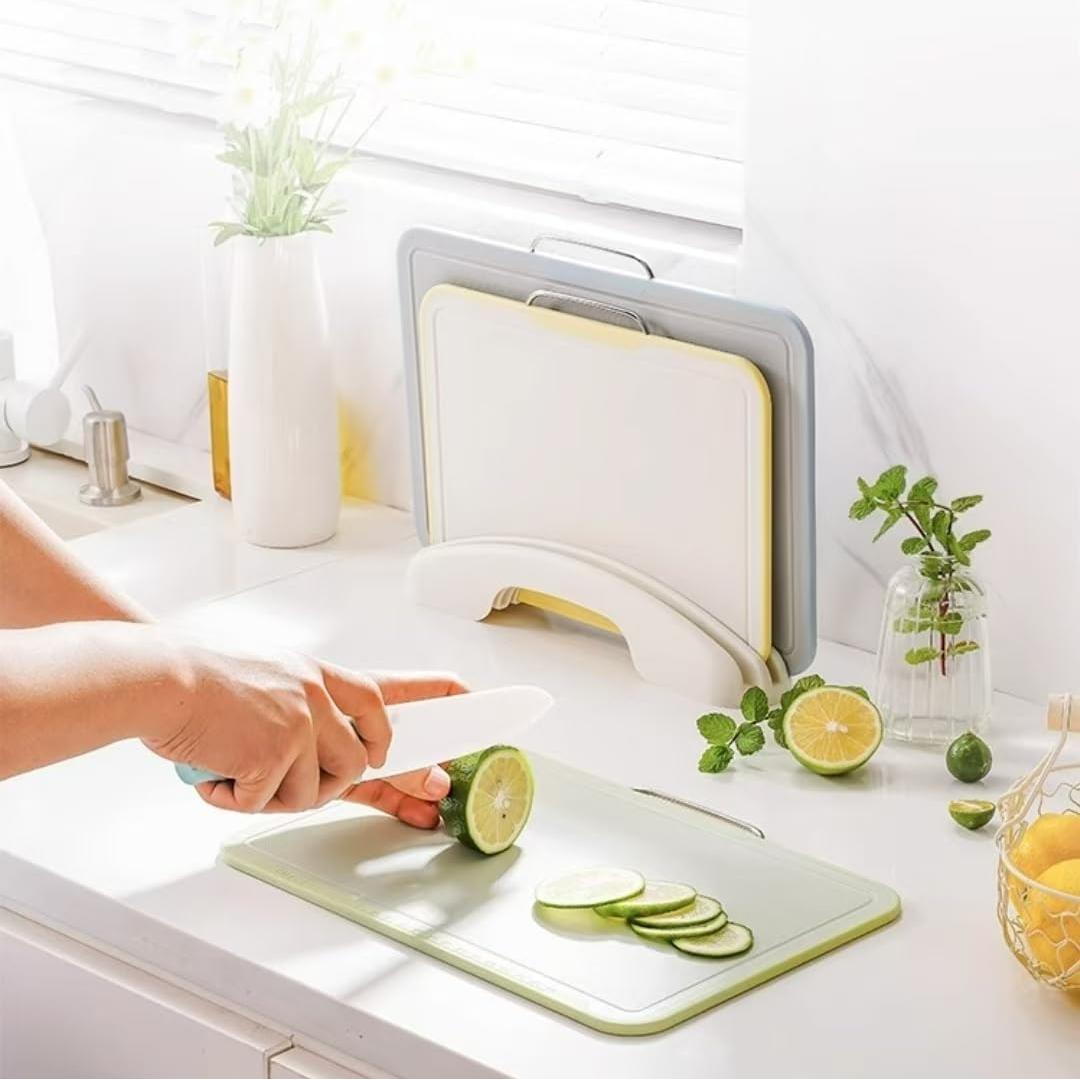 Juego de 3 Tablas de Cortar ACAUTO con Soporte Antideslizante