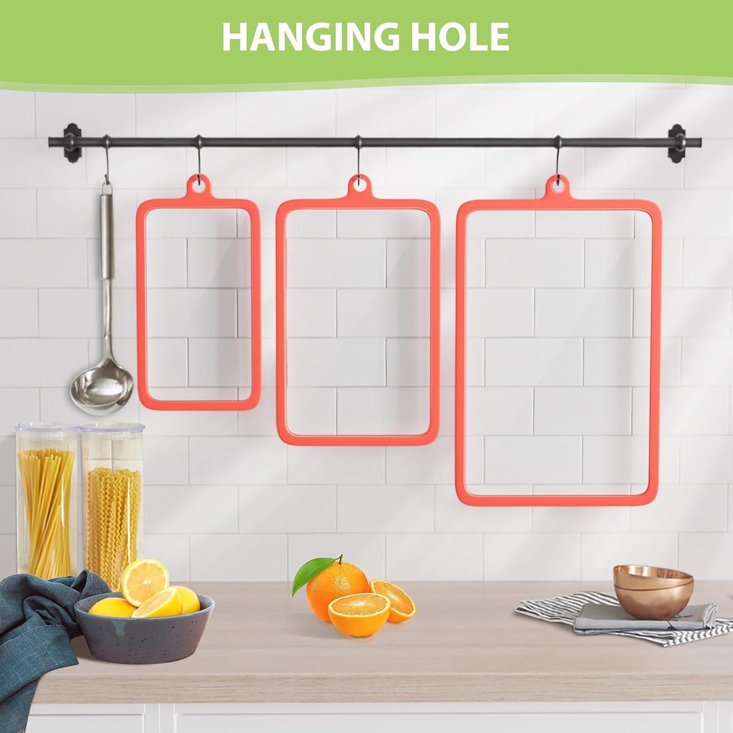 Juego de 3 Tablas de Cortar de Vidrio Templado Freshmage 25.4-38.1cm