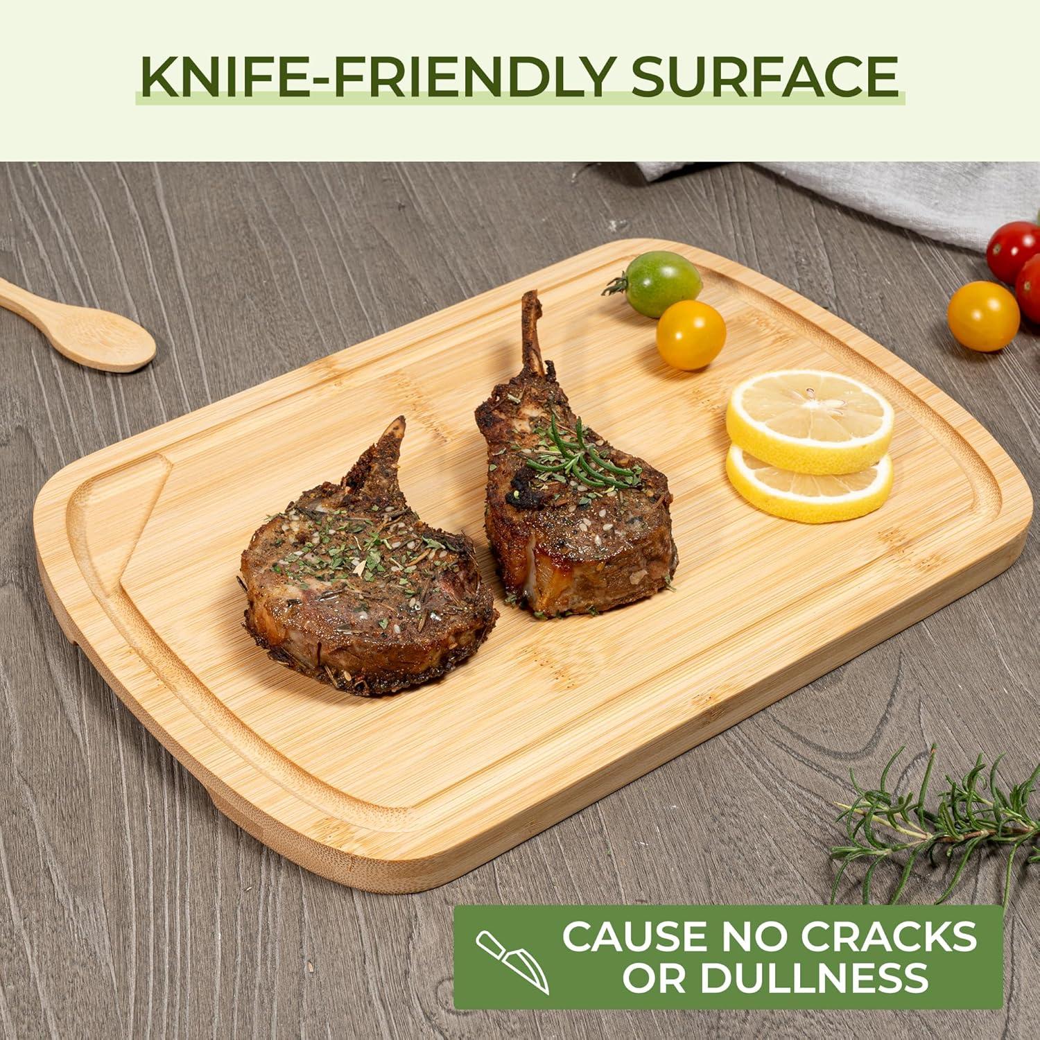 Set de 3 Tablas de Cortar de Bambú Venusmiles con Surcos