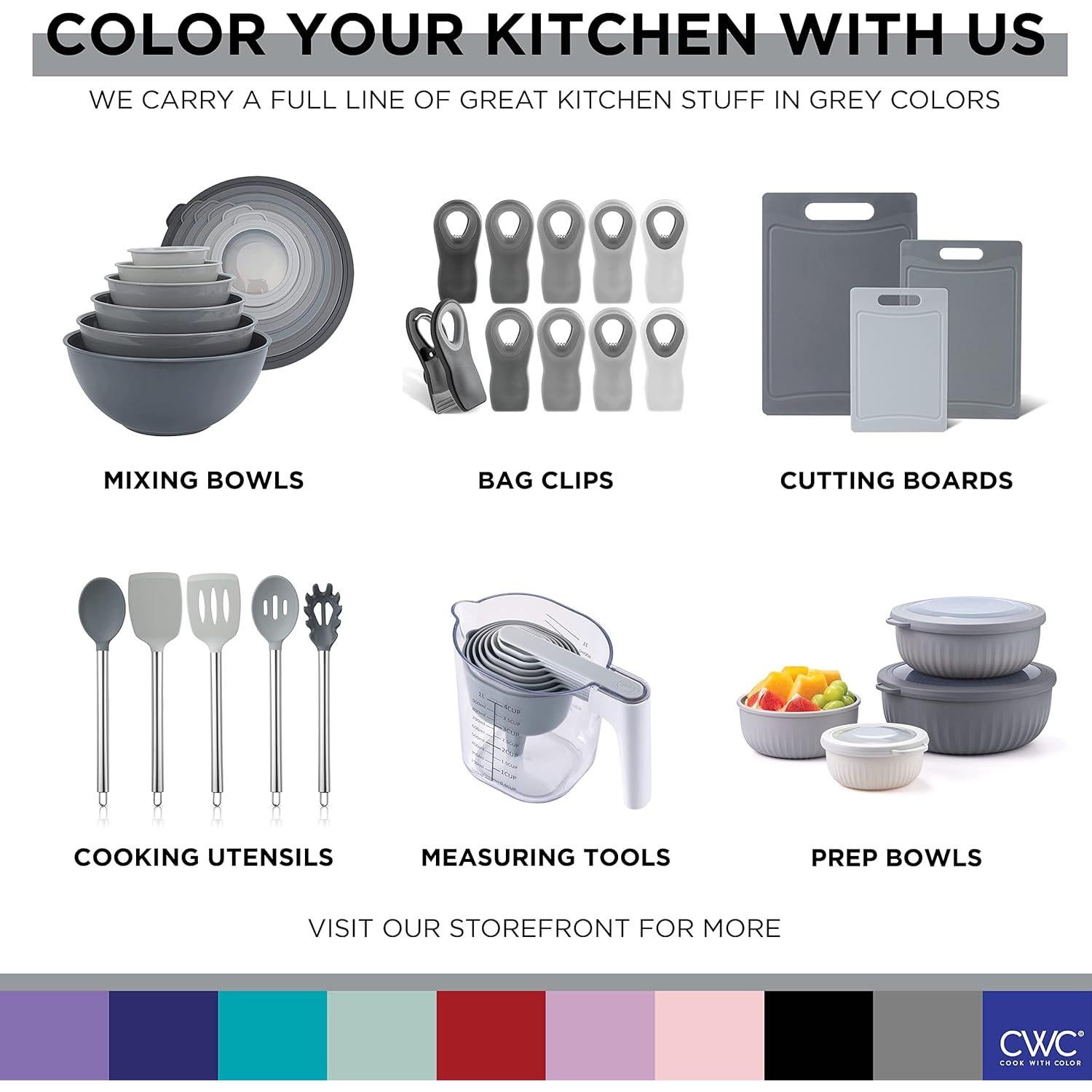 Juego de 3 Tablas de Cortar Antideslizantes Cook with Color