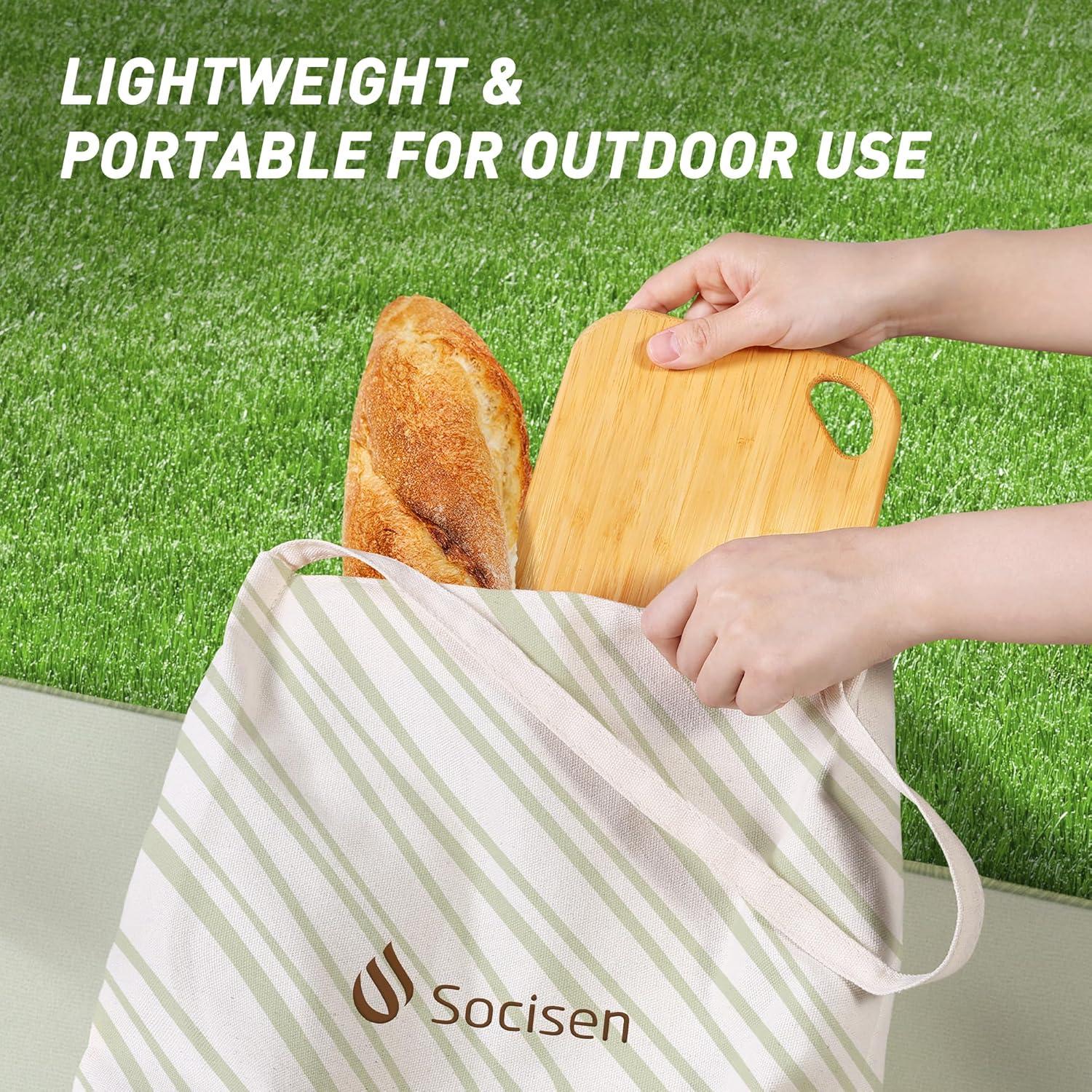 2 Tablas de Cortar Mini de Bambú Socisen 21.8x15.2cm Ecológicas