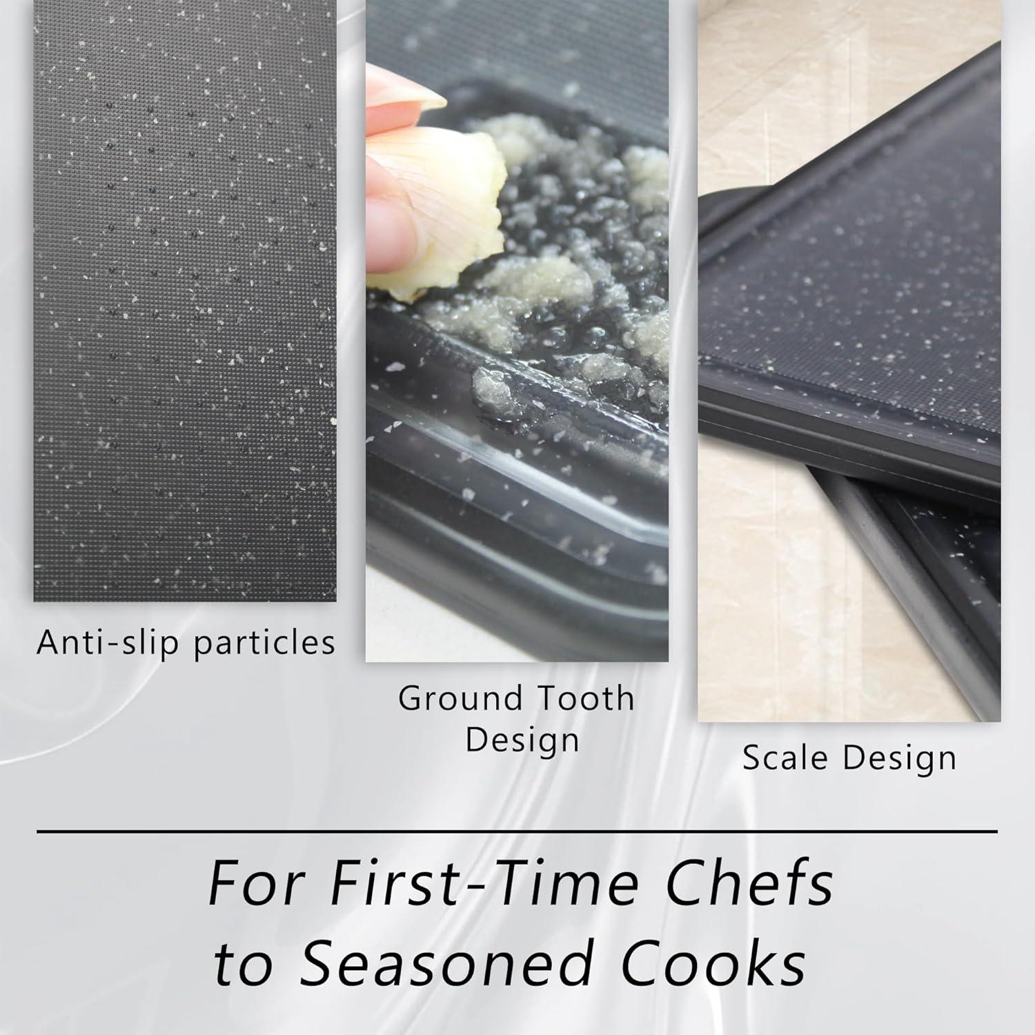 Conjunto de Tablas de Cortar Tagliere 2 Piezas Antideslizantes