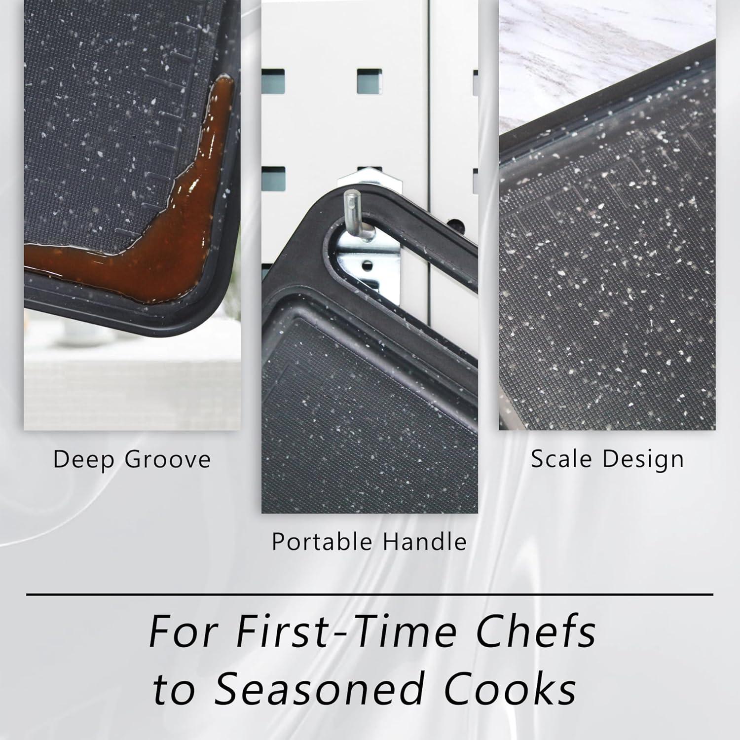 Conjunto de Tablas de Cortar Tagliere 2 Piezas Antideslizantes