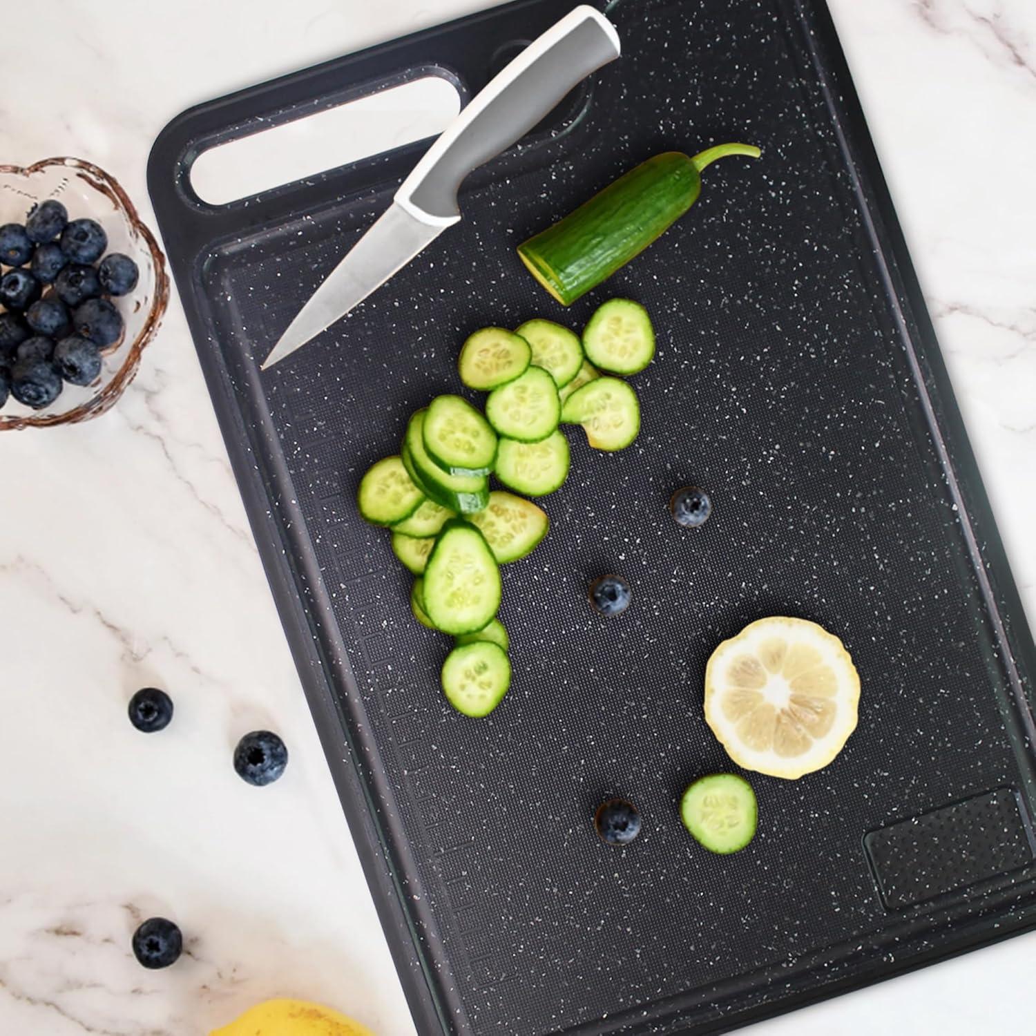 Conjunto de Tablas de Cortar Tagliere 2 Piezas Antideslizantes