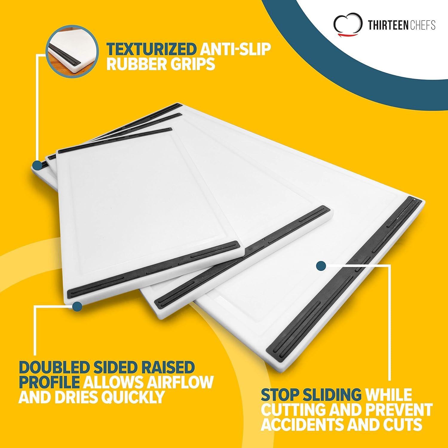 Juego de 3 Tablas de Cortar Antideslizantes Thirteen Chefs