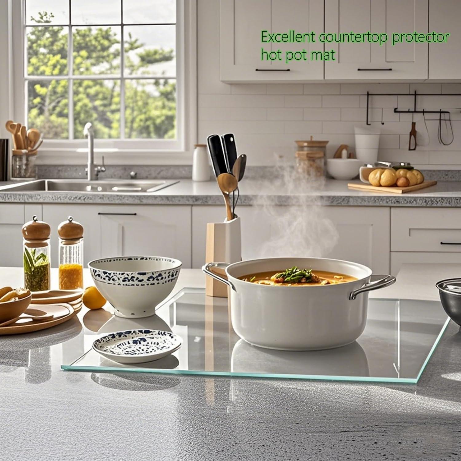 Juego de 4 Tablas de Cortar de Vidrio Templado LANGBOHOS