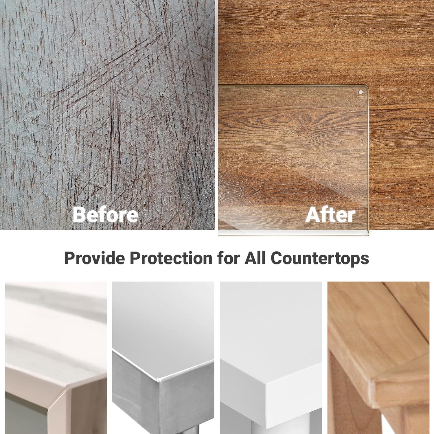 Juego de 3 Tablas de Cortar Acrílico Gracenal Antideslizantes