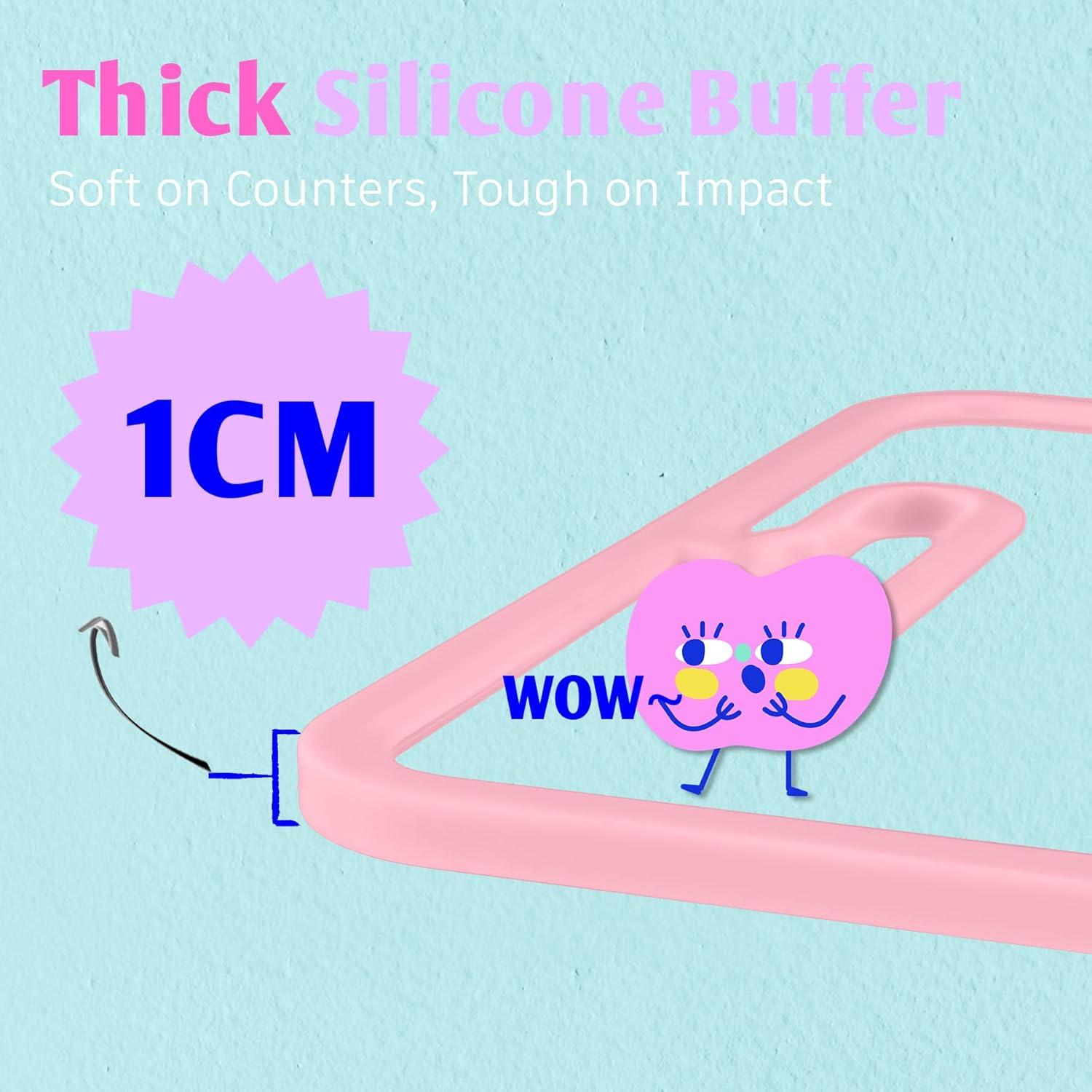 Juego de Tablas de Cortar de Vidrio YSHXNX Rosa 2 Piezas