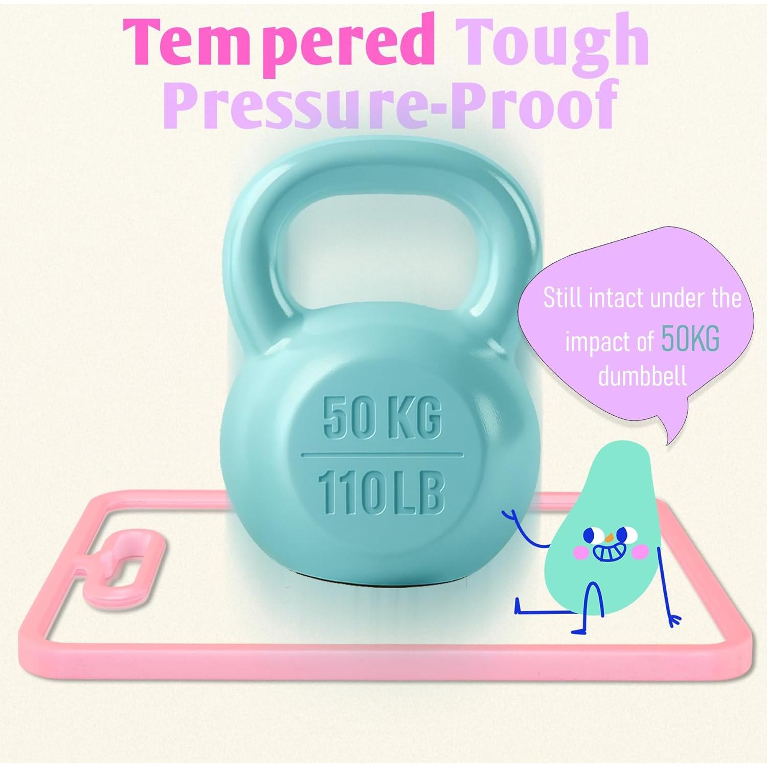 Juego de Tablas de Cortar de Vidrio YSHXNX Rosa 2 Piezas