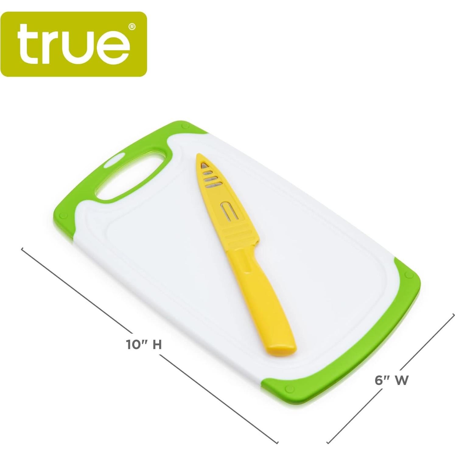 Juego de Tabla de Cortar Pequeña y Cuchillo de Pelar True