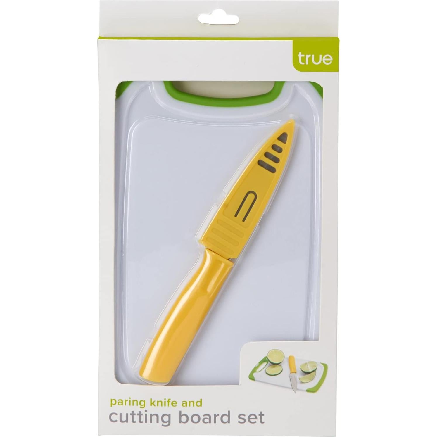 Juego de Tabla de Cortar Pequeña y Cuchillo de Pelar True