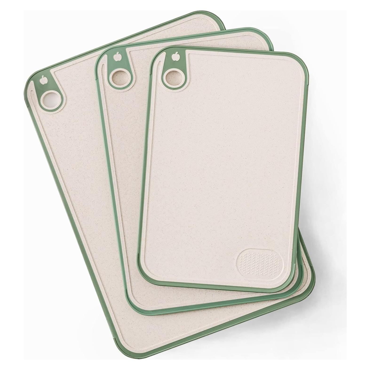 Juego de 3 Tablas de Cortar Aroplor de Paja de Trigo 43x30cm