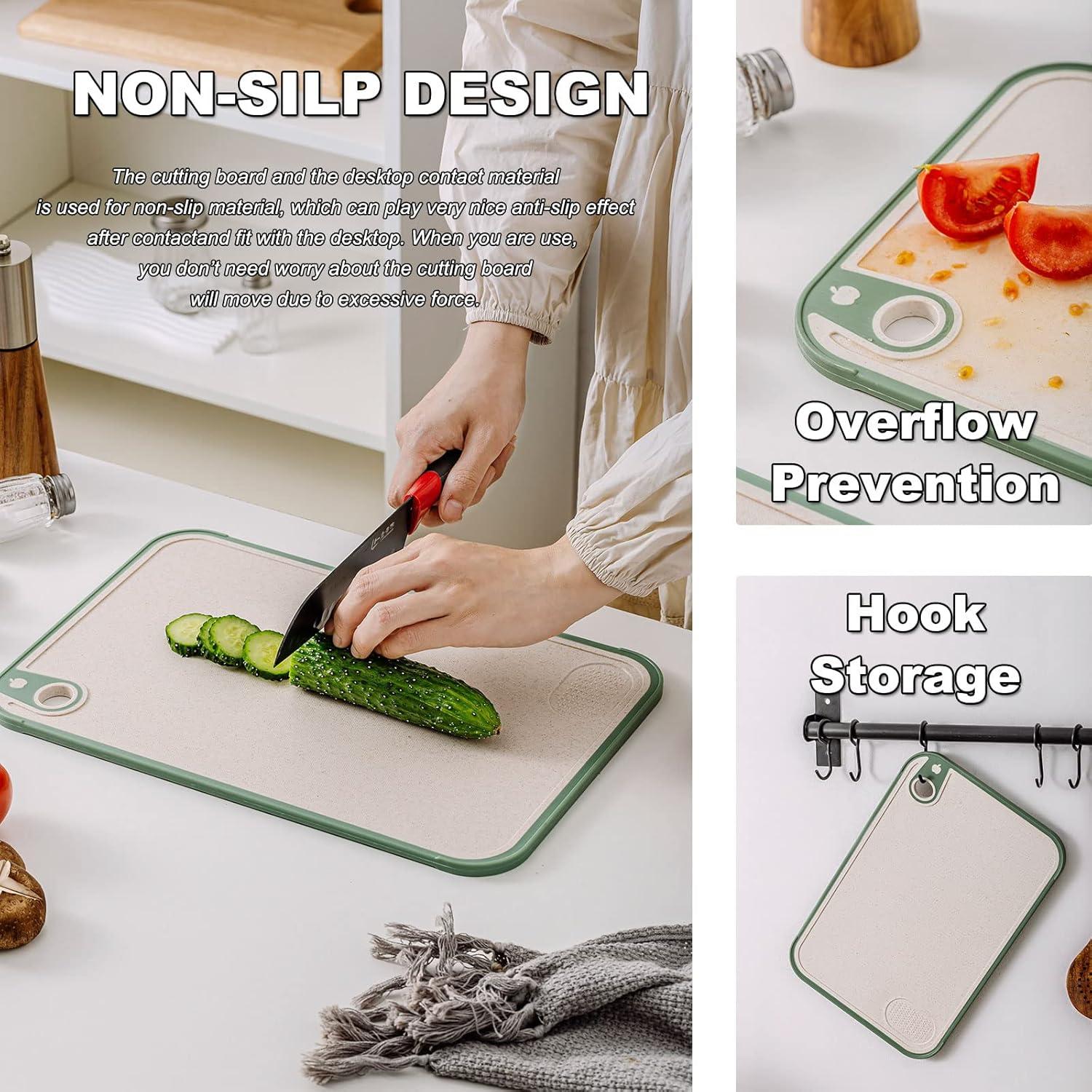 Juego de 3 Tablas de Cortar Aroplor de Paja de Trigo 43x30cm