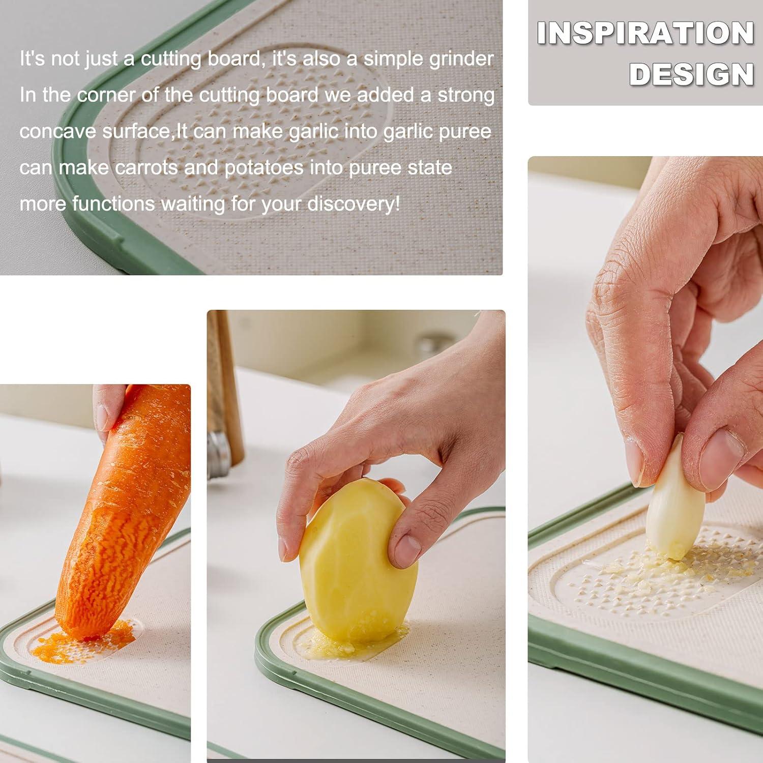 Juego de 3 Tablas de Cortar Aroplor de Paja de Trigo 43x30cm