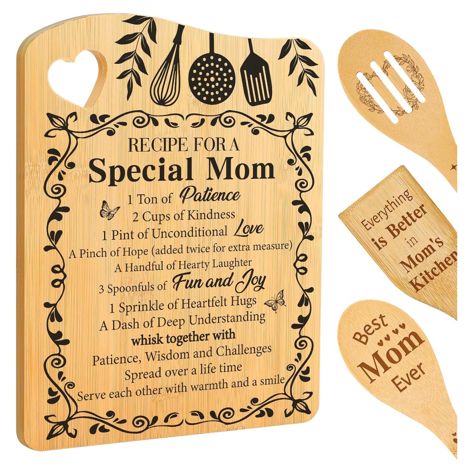 Juego de Tablas de Cortar de Bambú Aremdys para Mamá