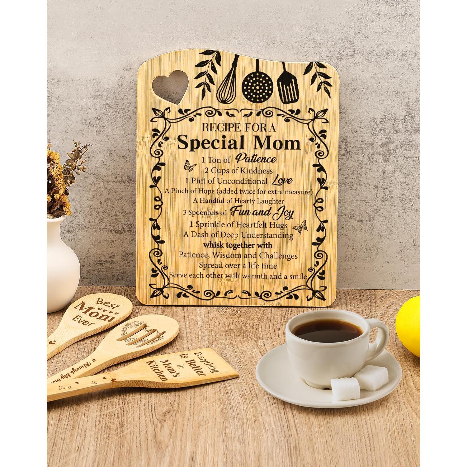 Juego de Tablas de Cortar de Bambú Aremdys para Mamá