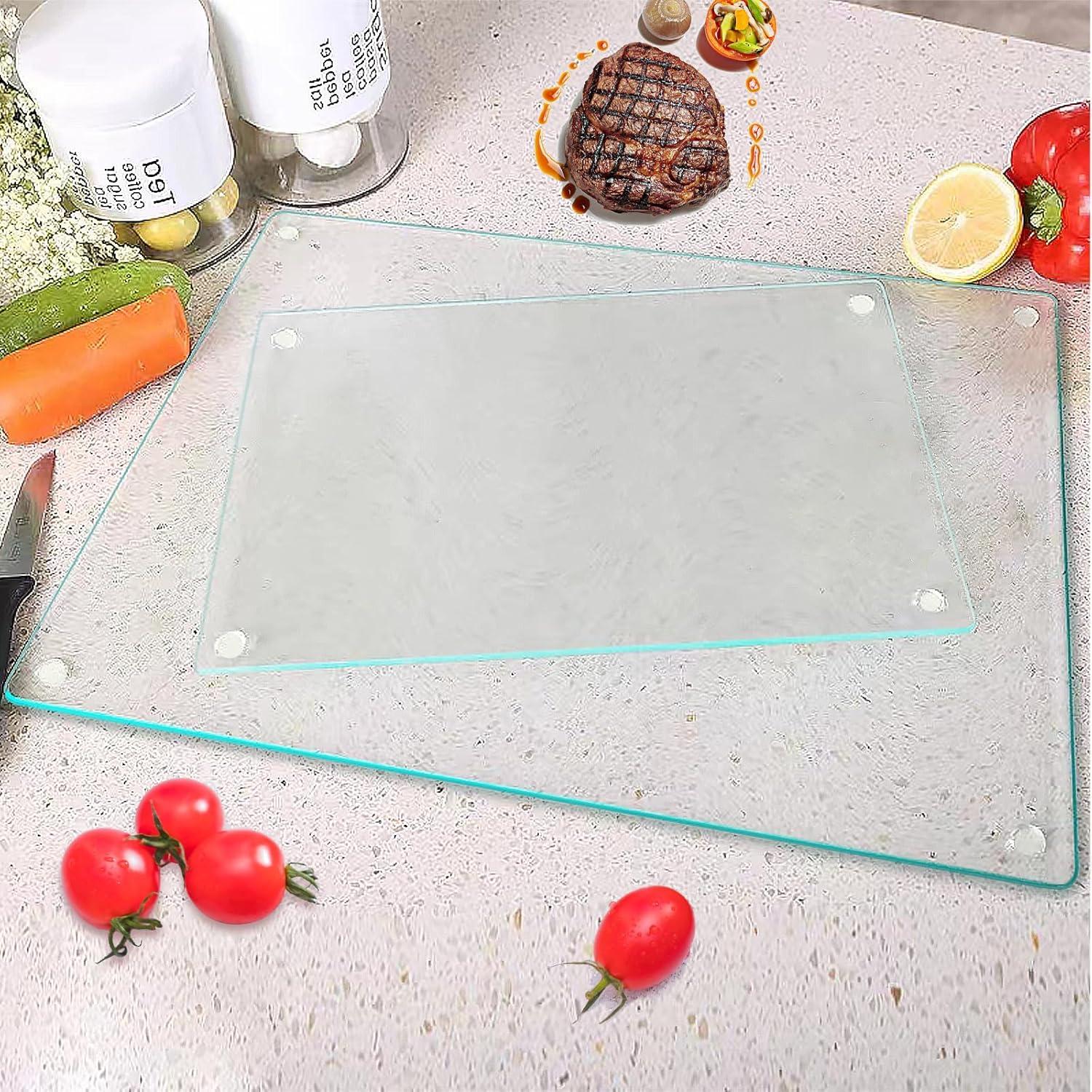 Juego de 4 Tablas de Cortar de Vidrio Templado LADIHAB