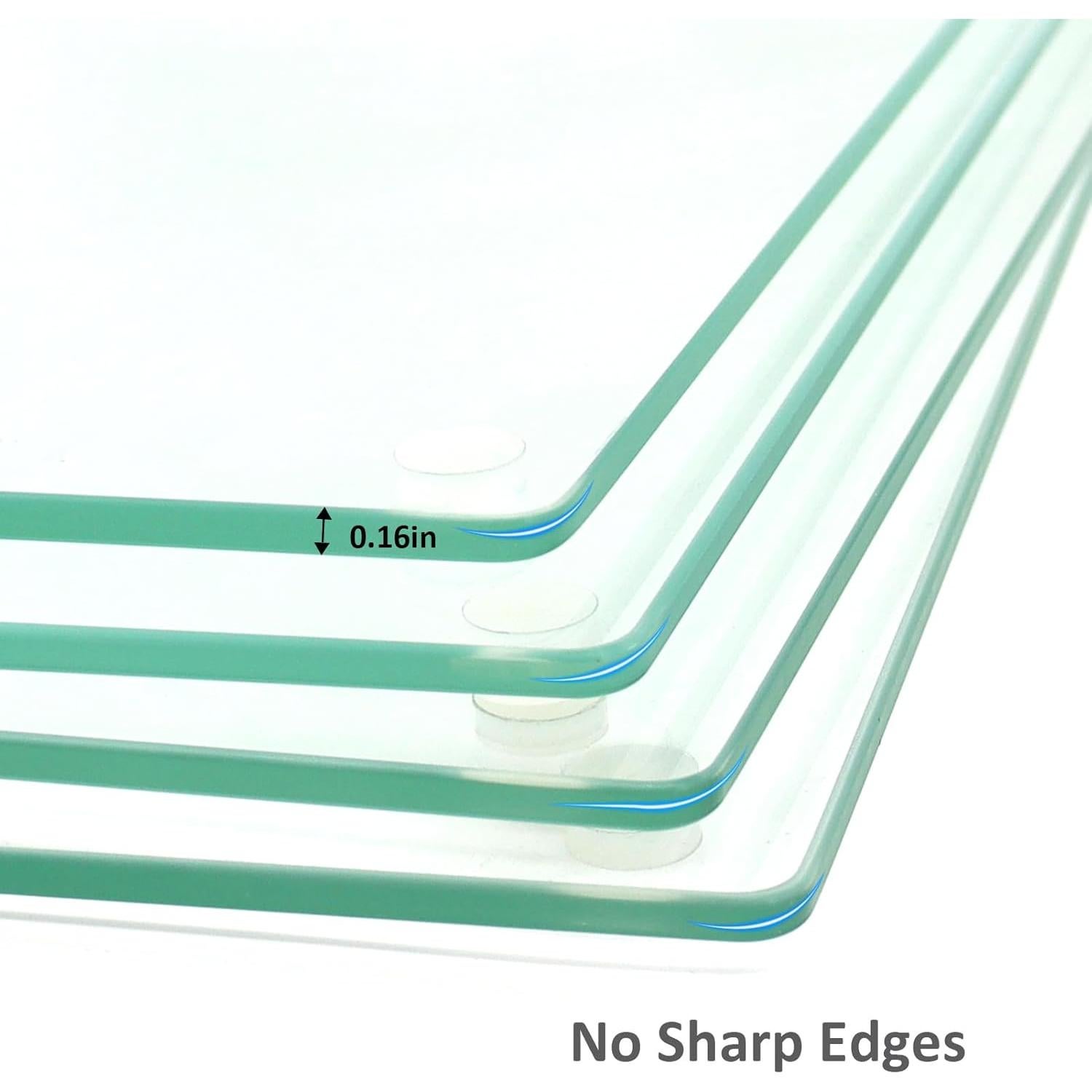 Juego de 4 Tablas de Cortar de Vidrio Templado LADIHAB