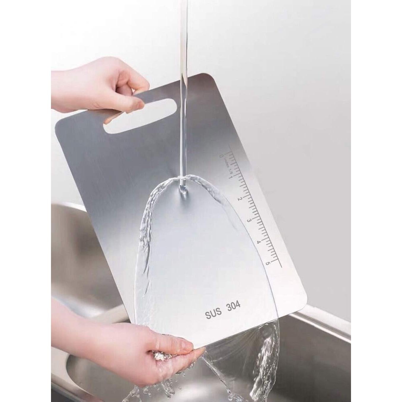 Tablas de Cortar Acero Inoxidable Atmama 2 Piezas 35.81x24.89cm