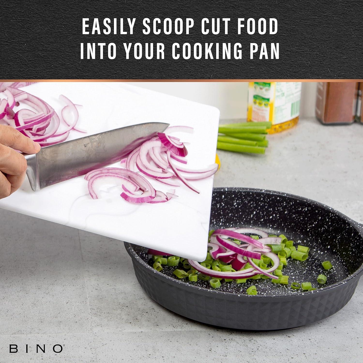 Juego de 3 Tablas de Cortar BINO - Plástico Marmol Apto Lavavajillas