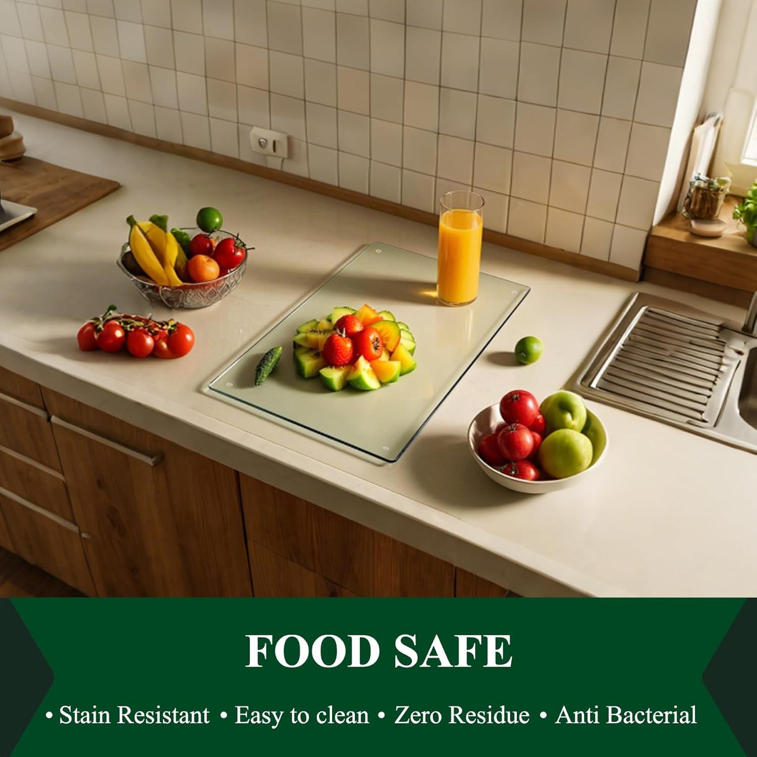 Tabla de Cortar de Vidrio Templado Phore - Juego de 4, 30x40cm