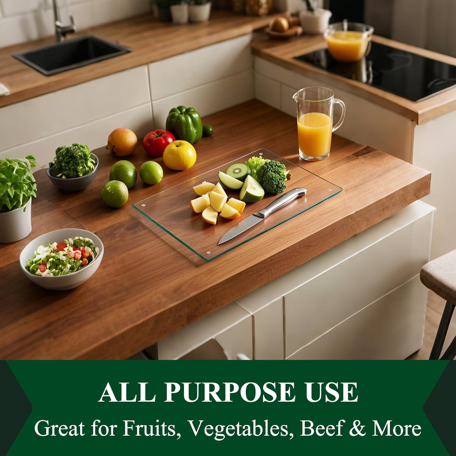 Tabla de Cortar de Vidrio Templado Phore - Juego de 4, 30x40cm