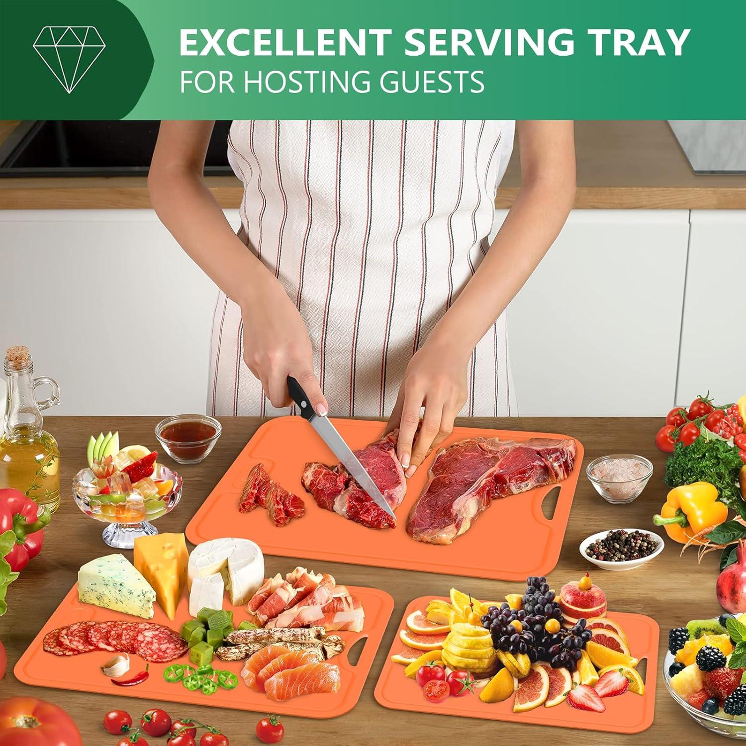 Juego de 3 Tablas de Cortar TPU Onadak Antideslizantes 35.5x25.4cm