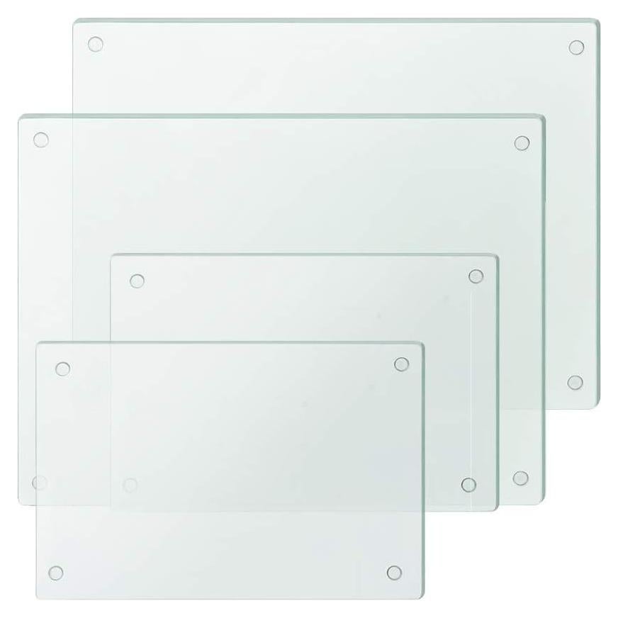 Conjunto de 4 Tablas de Cortar de Vidrio Murrey Home 40x30cm