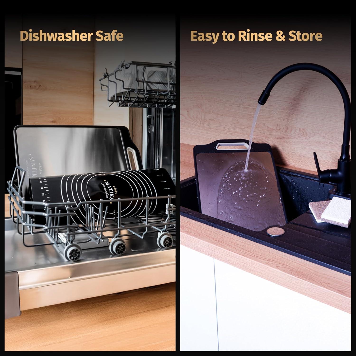 Tabla de Cortar Doble Lado Matiks 40x28cm Acero Inoxidable