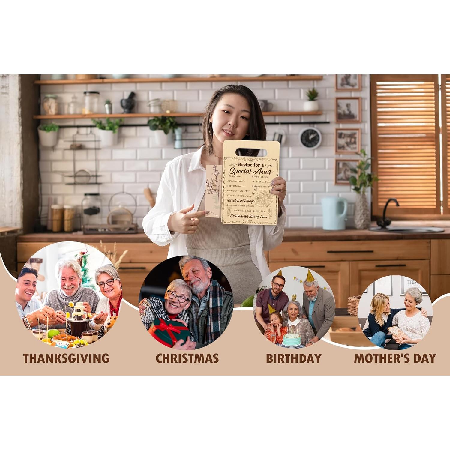 Tabla de Cortar de Bambú con Posavasos QUDNCR 30x20 cm