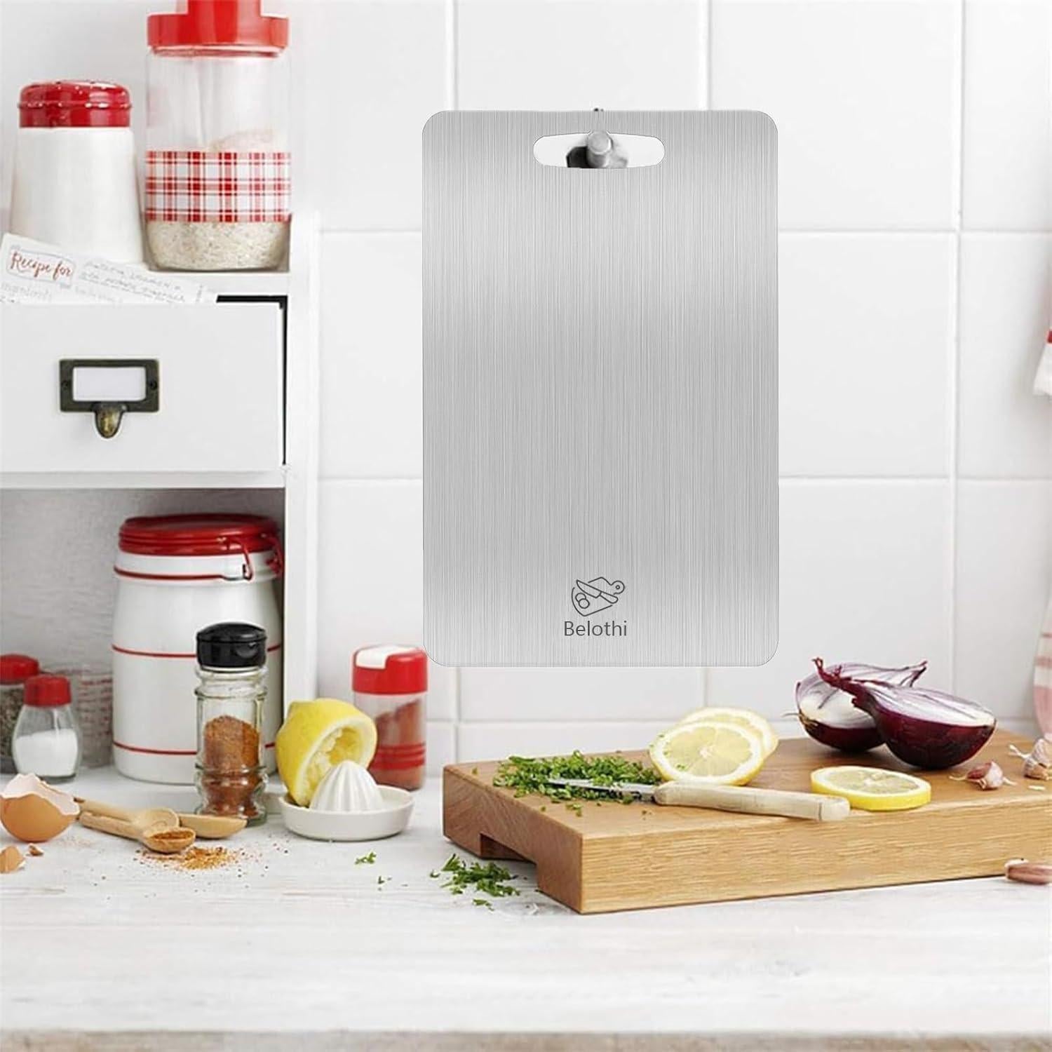 Juego de 3 Tablas de Cortar Acero Inoxidable Belothi 304