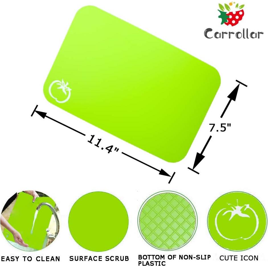 Set de 4 Mats de Corte Flexibles Carrollar 19.1x29cm
