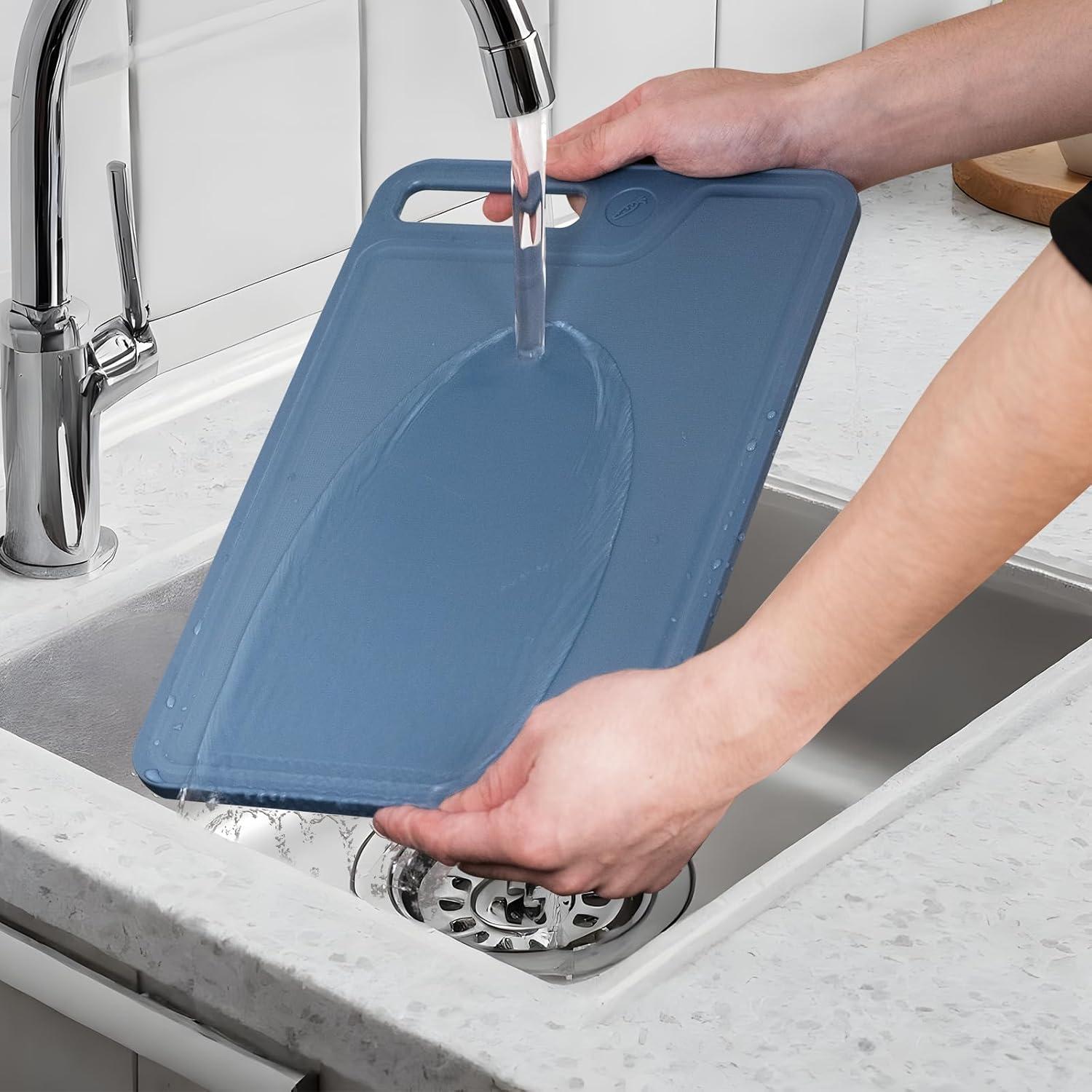 Juego de 4 tablas de cortar plásticas Jaulaors antideslizantes