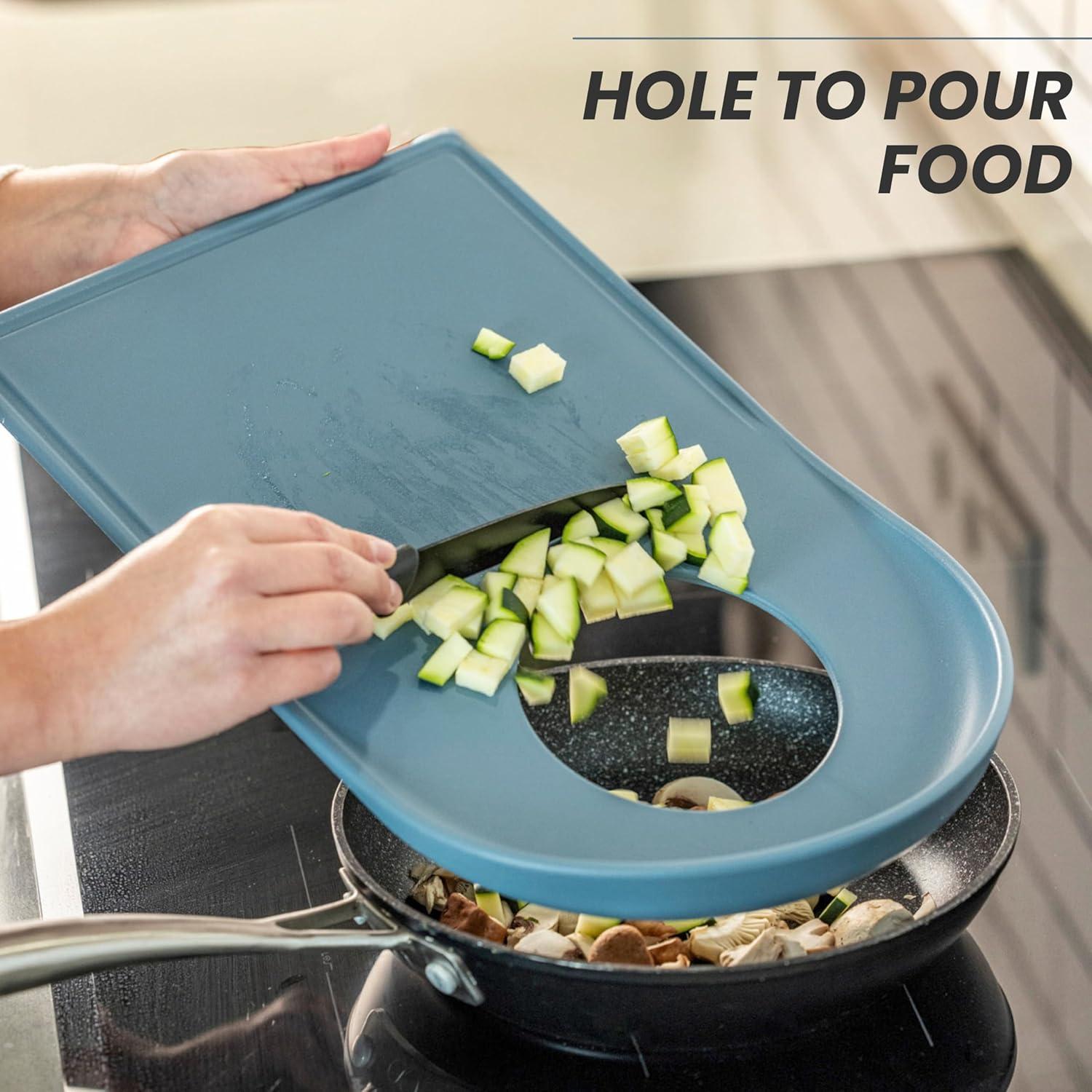 Juego de 3 Tablas de Cortar Vigar Antideslizantes 25x40 cm