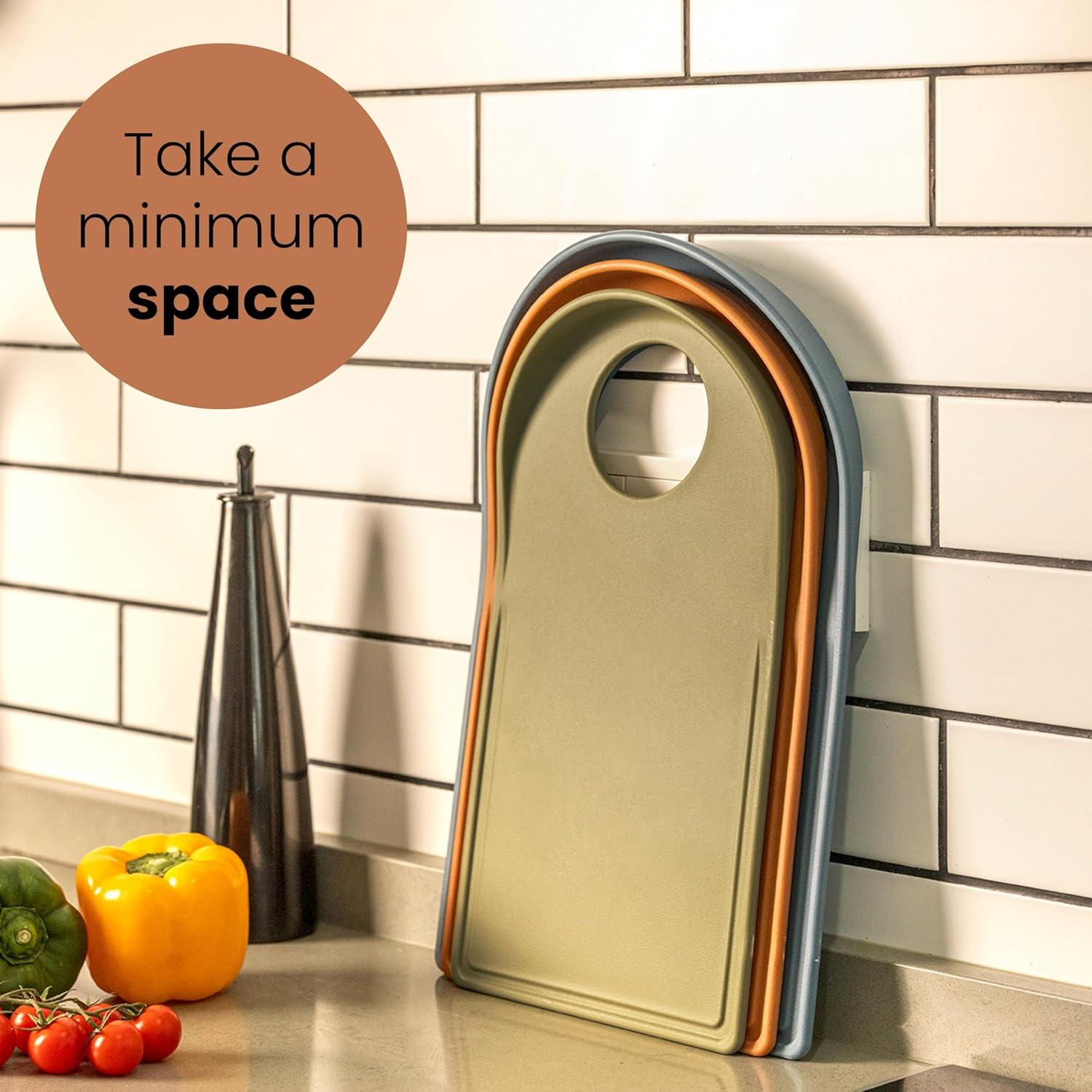 Juego de 3 Tablas de Cortar Vigar Antideslizantes 25x40 cm