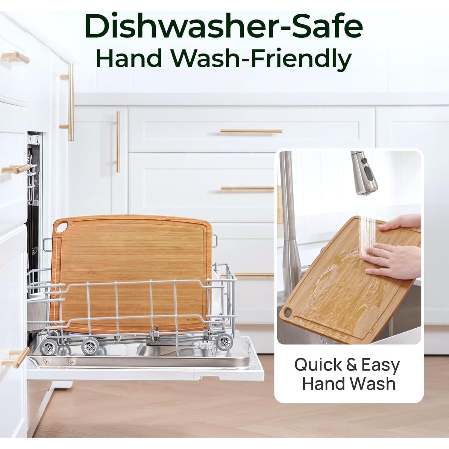 Tabla de Cortar de Bambú Keechee 33x25 cm A Prueba de Lavavajillas