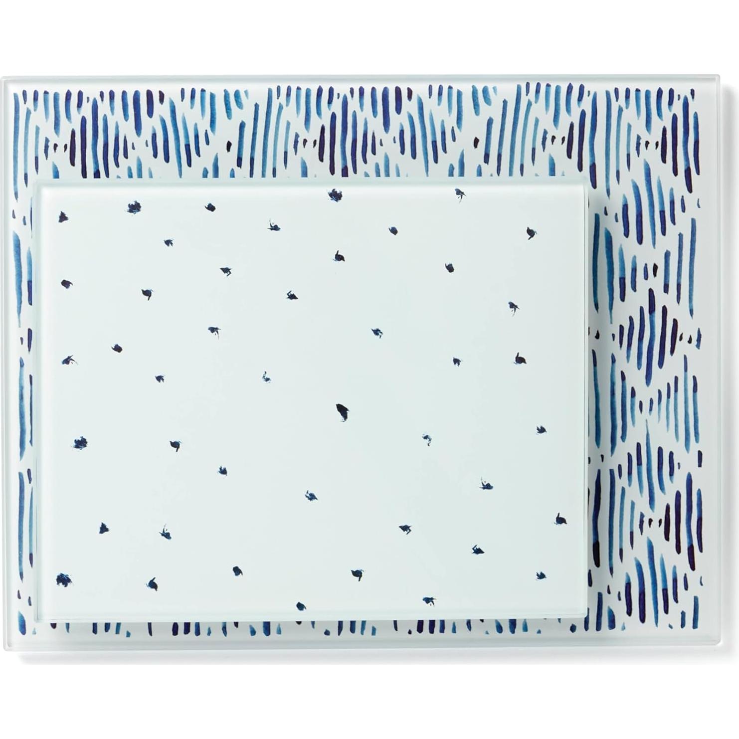 Set de Tablas de Cortar de Vidrio Lenox Blue Bay 2 Piezas