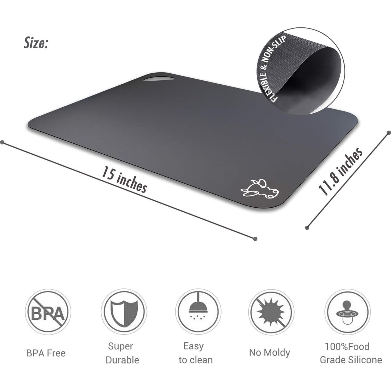 Set de 4 Mats de Corte Fotouzy Antideslizantes 38x30cm