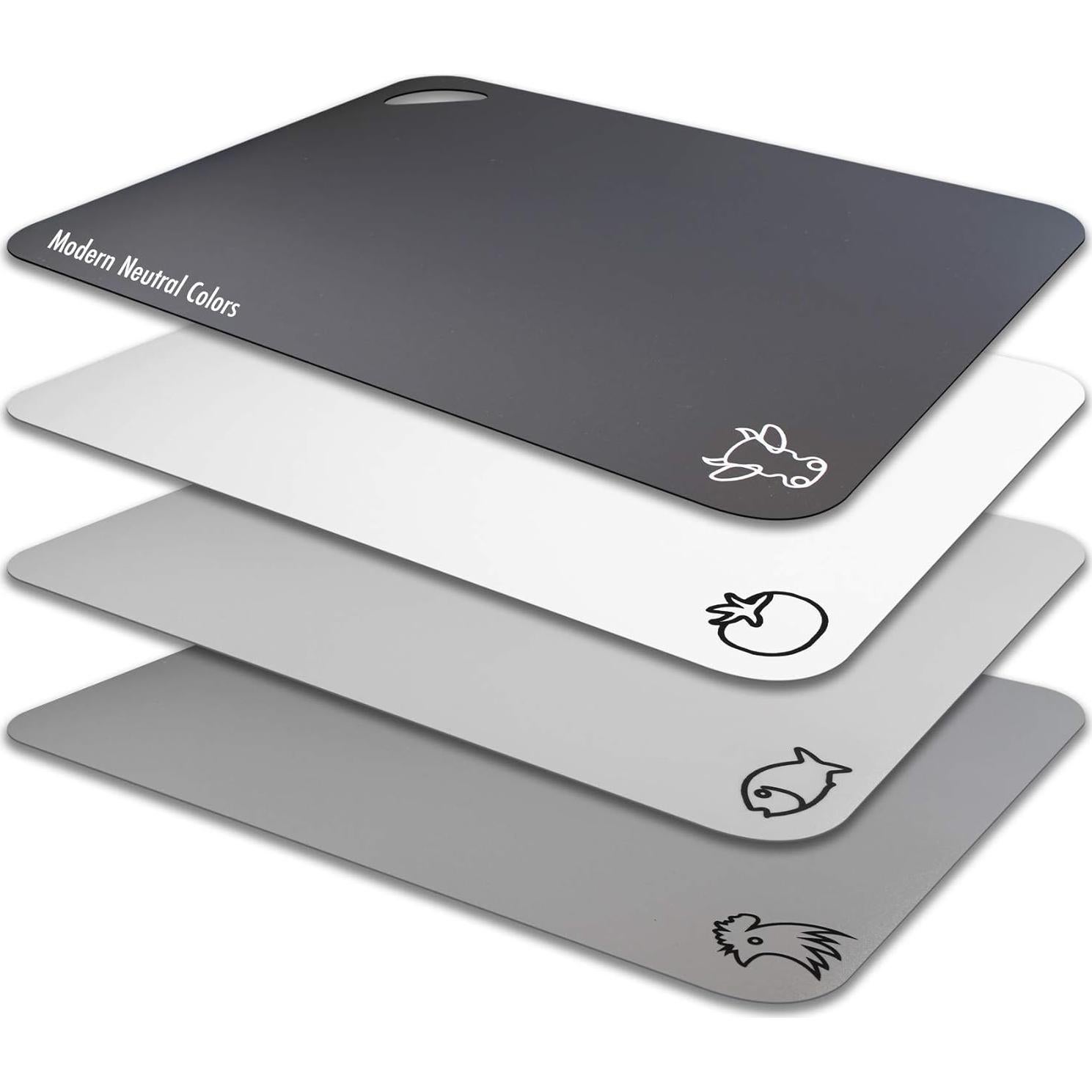 Set de 4 Mats de Corte Fotouzy Antideslizantes 38x30cm