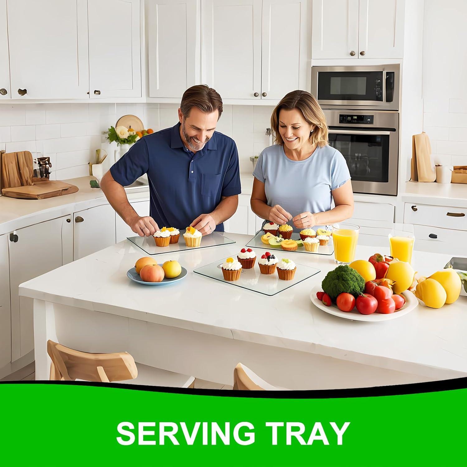 Tabla de Cortar de Vidrio Templado BOMINICA 4 Piezas 30x40cm